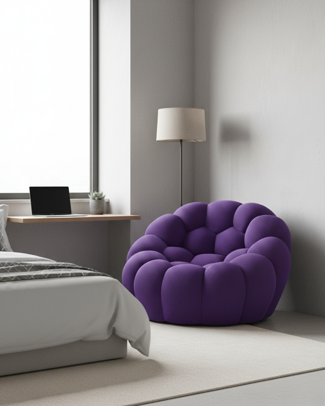 Fauteuil Bubble Violet