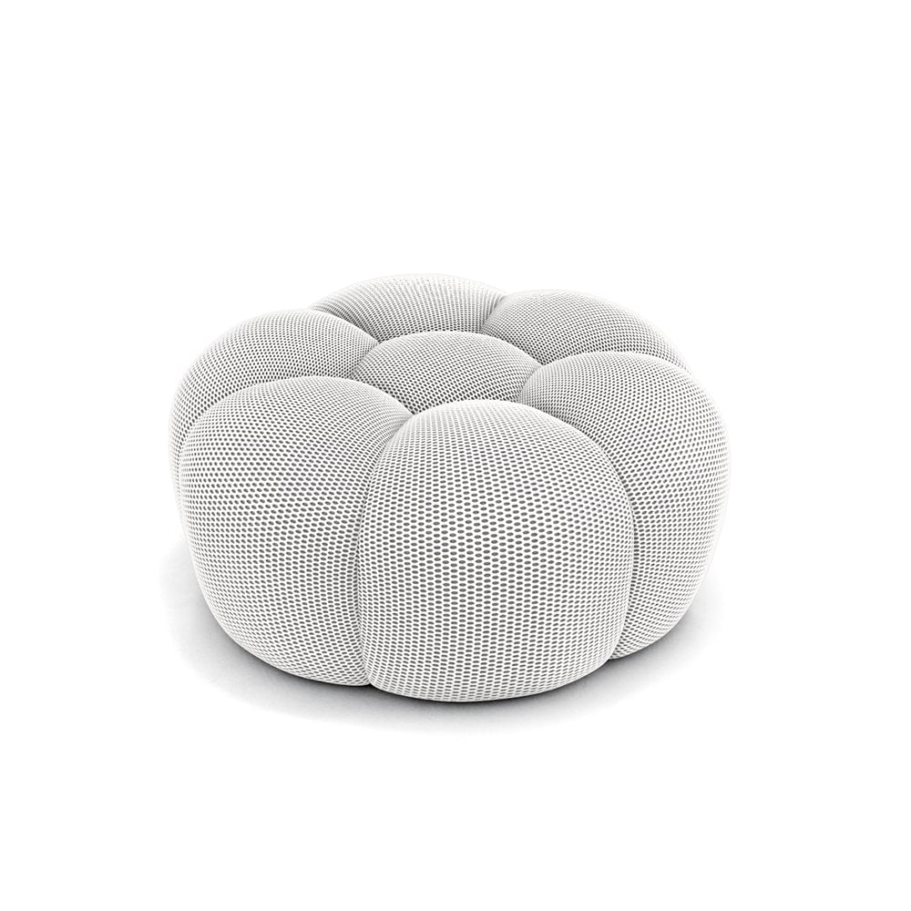 Pouf Bubble Compressé Blanc