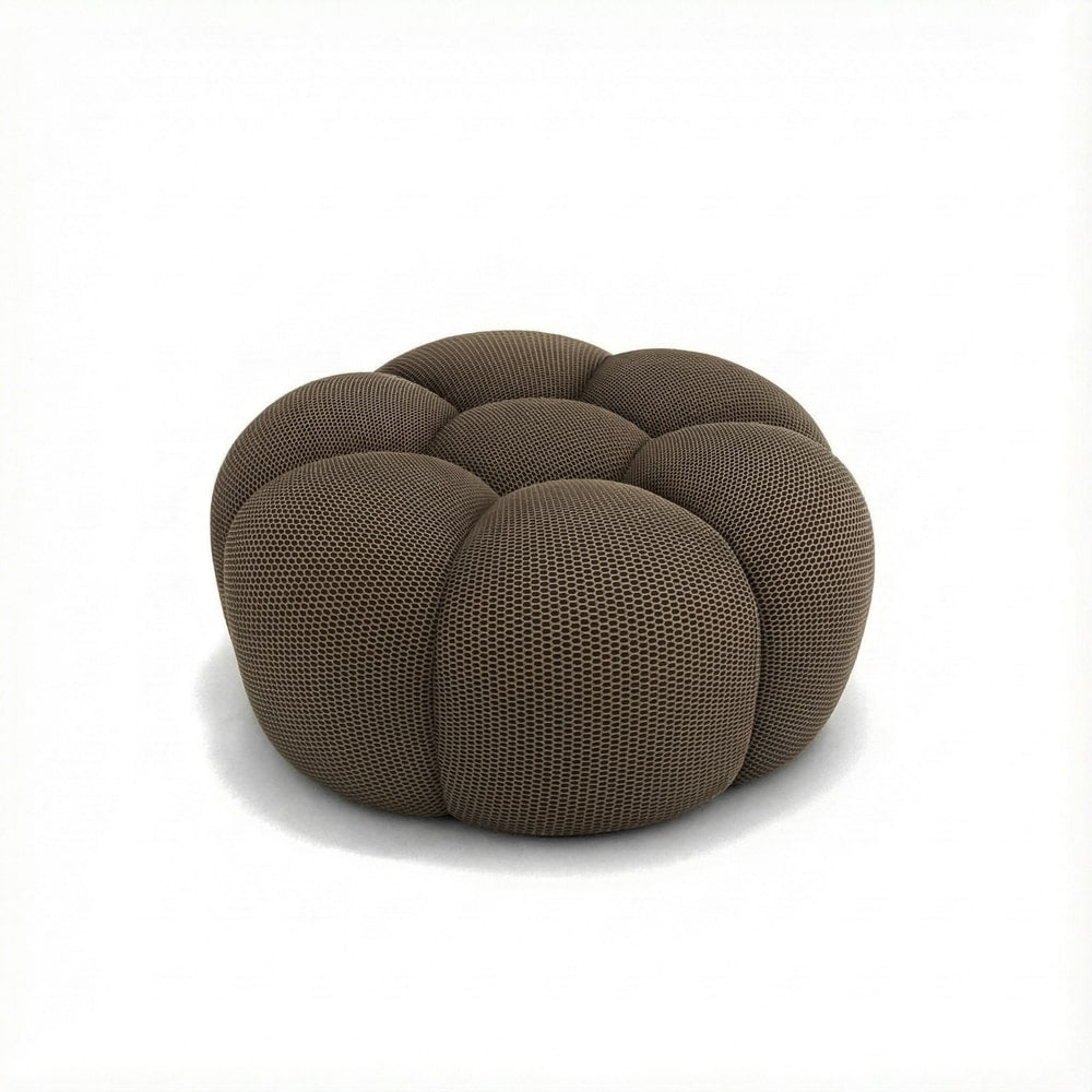 Pouf Bubble Compressé Marron