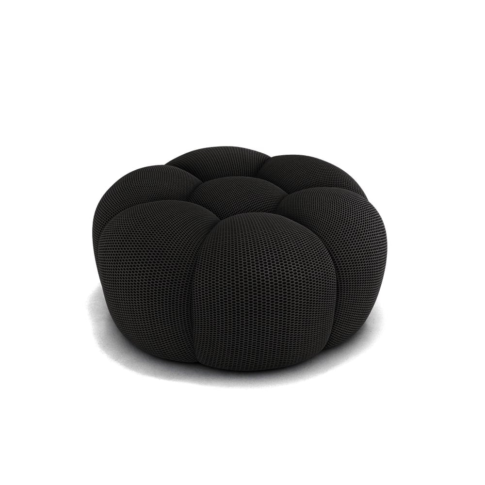 Pouf Bubble Compressé Noir