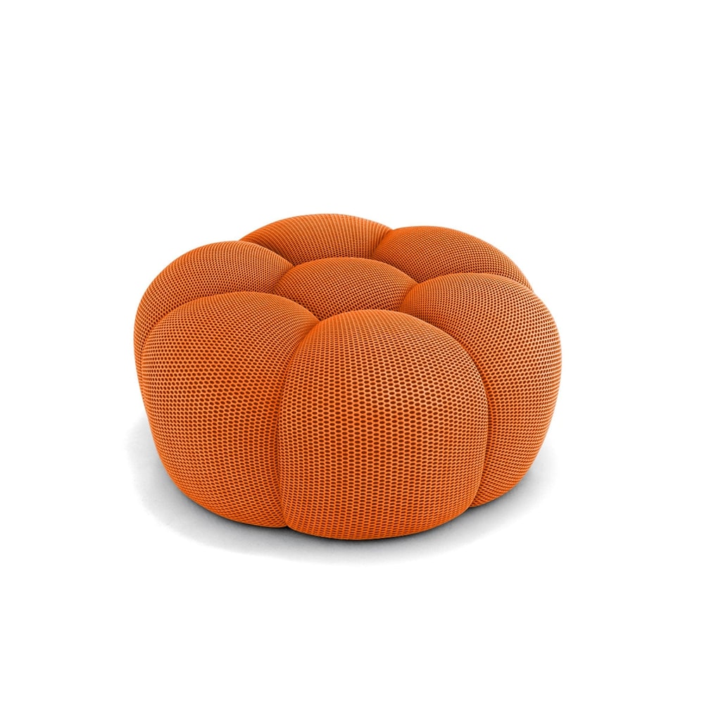 Pouf Bubble Compressé Orange